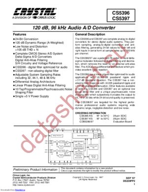 CDB5397 datasheet  