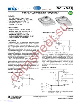 PA73M datasheet  