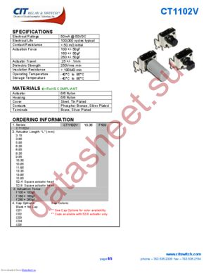 CT1102V11.85F100C05 datasheet  