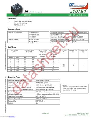 J107E11AS1024VDC.45 datasheet  