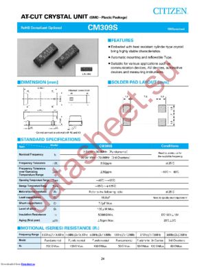 CM309S11.0592MABJ-UT datasheet  