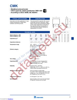 CMK15683J400L4 datasheet  