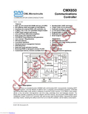 CMX850L8 datasheet  