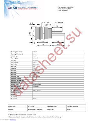 19240004 datasheet  