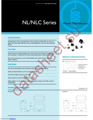 NLC565050T-6R8K-S datasheet скачать даташит