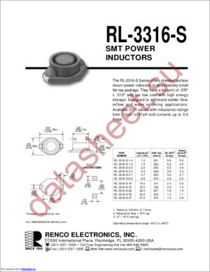 RL-3316S datasheet  