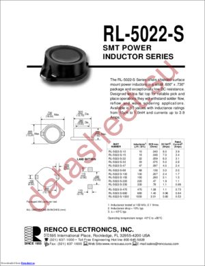 RL-5022S datasheet  