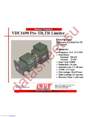 VDU1690 datasheet  