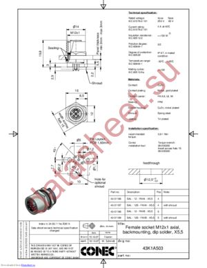 43-01166 datasheet  