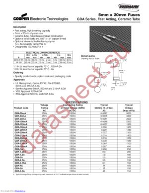 BK/GDA-1.25AS datasheet  