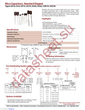 CD10FD101J03 datasheet  