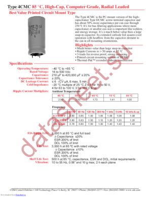 4CMC182M300EH0L datasheet  