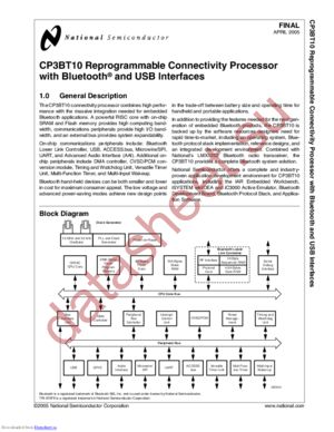 CP3BT10K38/NOPB datasheet  
