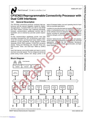 CP3CN23G18NEP/NOPB datasheet  