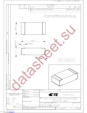 CPF0603B10RE datasheet  