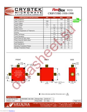 CRBV55BE-1440-1620 datasheet  