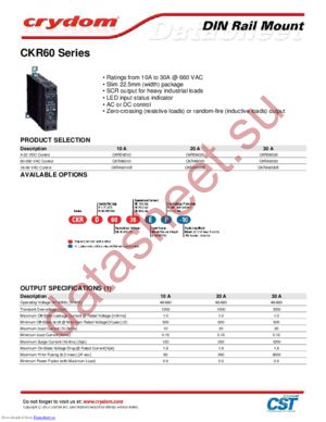 CKRA6020-10 datasheet  