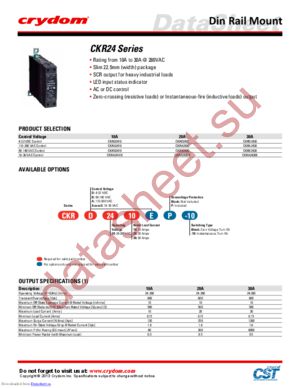 CKRB2430P datasheet  