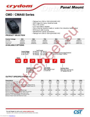 CMA60110 datasheet  