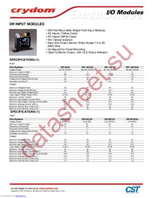 DR-IAC5E datasheet  