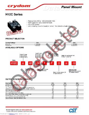 H12CD4825-10 datasheet  