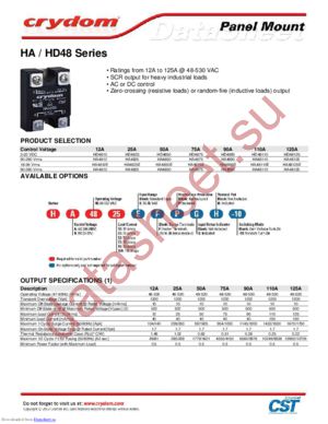 HA48110-10 datasheet  