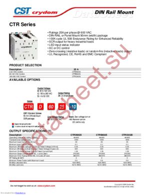CTRB6025-10 datasheet  