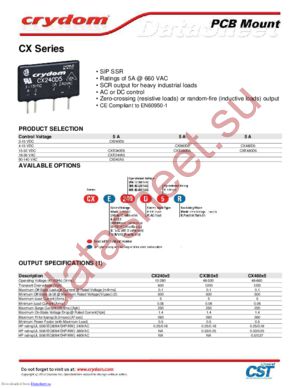 CX240D5_12 datasheet  