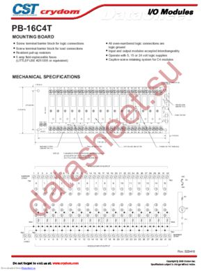 PB-16C4T datasheet  