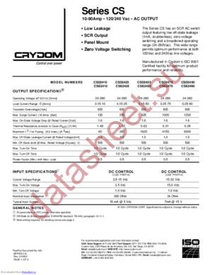 CSD2425-10 datasheet  