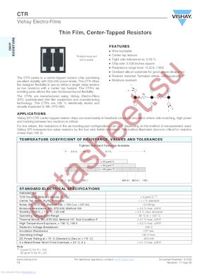 CTR27001FFKGANHWS datasheet  