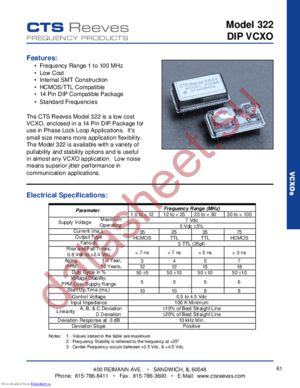 322-BBMOFREQ2-OUT3 datasheet  