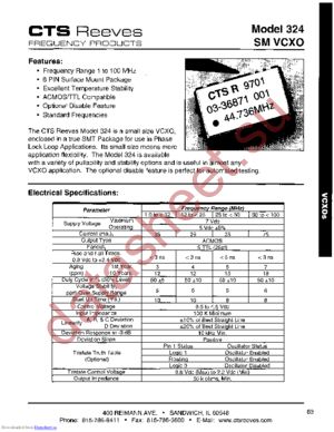 324-SCCMOFREQ1-OUT25 datasheet  