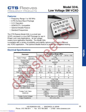 324L-SDDMOFREQ2-OUT27 datasheet  