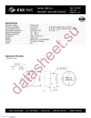 CEP-1108 datasheet  