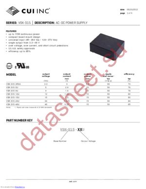 VSK-S15-24U datasheet  