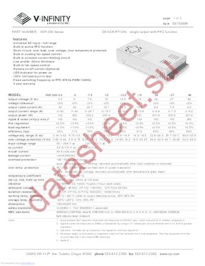 VSP-200-13.5 datasheet  