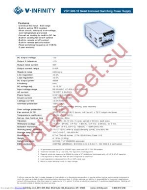 VSP-500-12 datasheet  