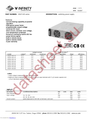 VSUP-1K5-60 datasheet  