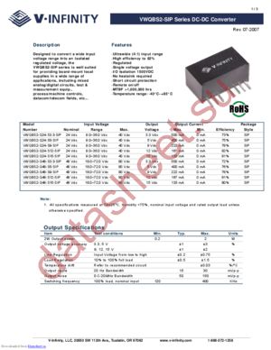 VWQBS2-Q24-S15-SIP datasheet  