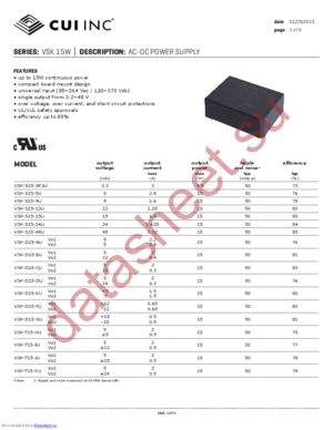 VSK-S15-5U datasheet  