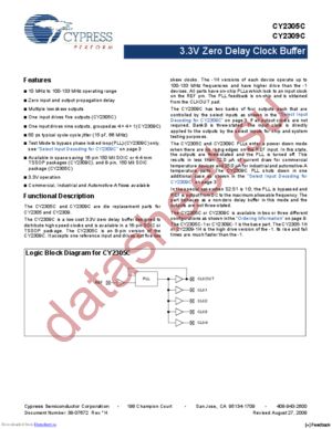 CY2305CSXA-1T datasheet  