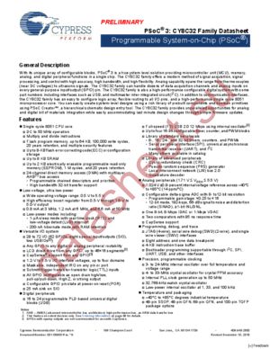 CY8C3245LTI-144 datasheet  