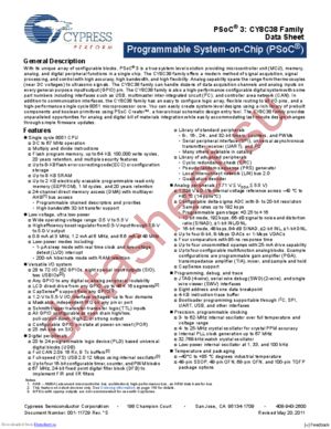 CY8C3866AXI-035 datasheet  