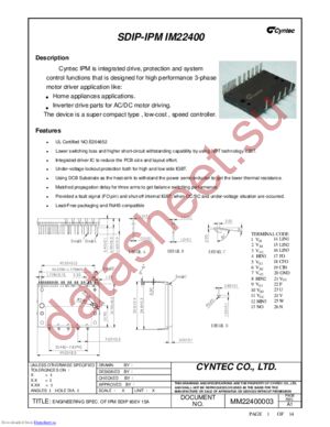 IM22400E datasheet  