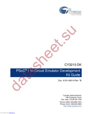 CY3215-DK datasheet  