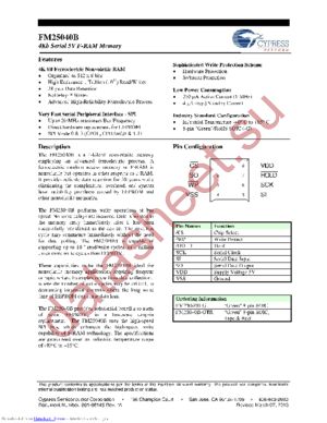 FM25040B-GTR datasheet  