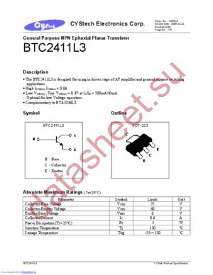 BTC2411L3 datasheet  