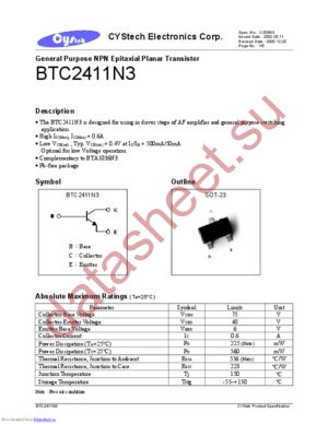 BTC2411N3 datasheet  