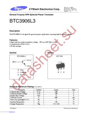 BTC4102S3 datasheet  